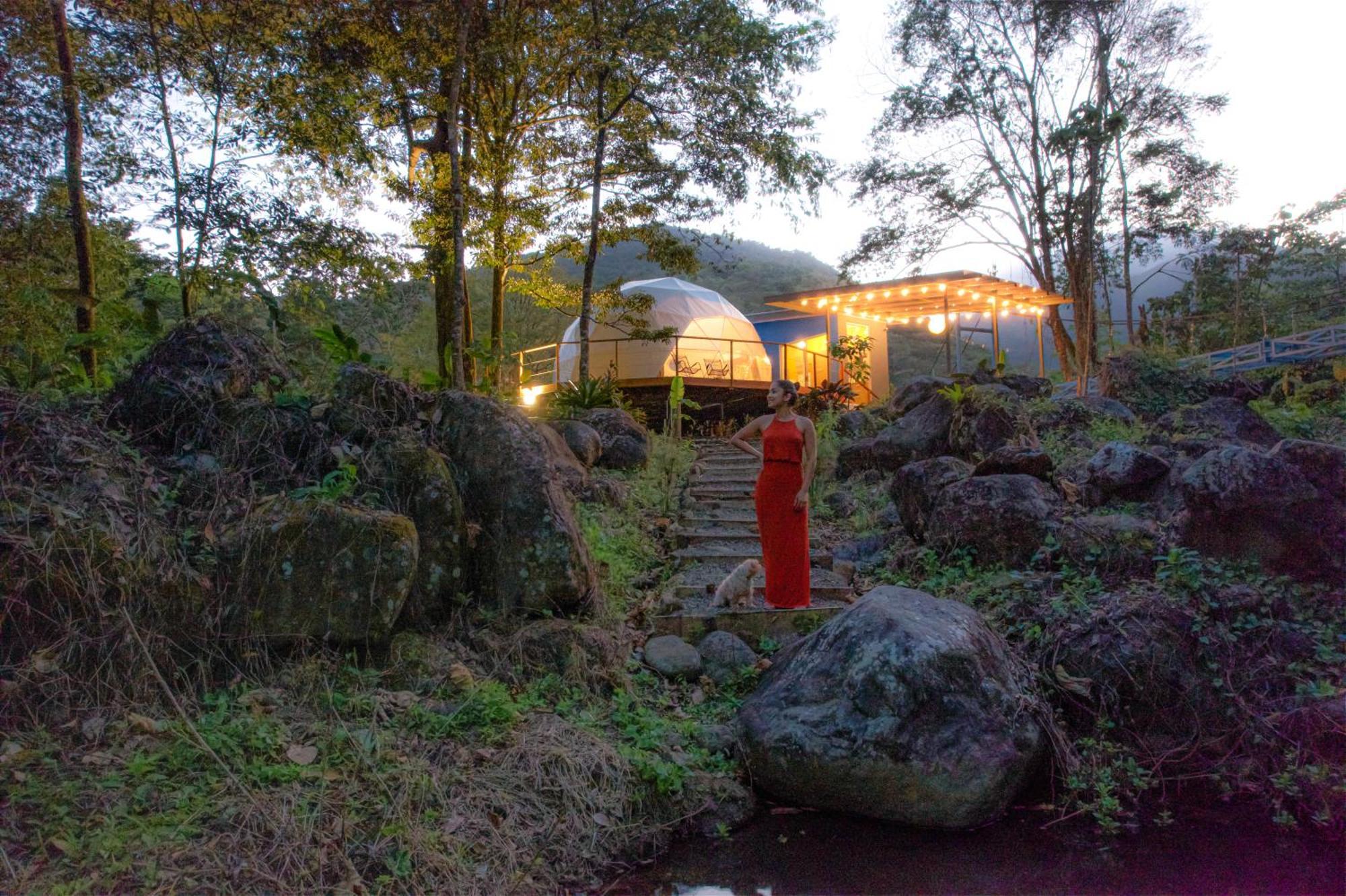 Bitzu Dome-Bijagua Riverside Glamping Exterior foto